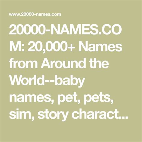 20000 names|20000 baby names.